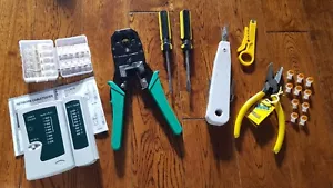 Mills Jelly Crimping Crimper Crimp Tool 8AB Scotchlok 2Wire LAN Tester RJ45 RJ11 - Picture 1 of 9