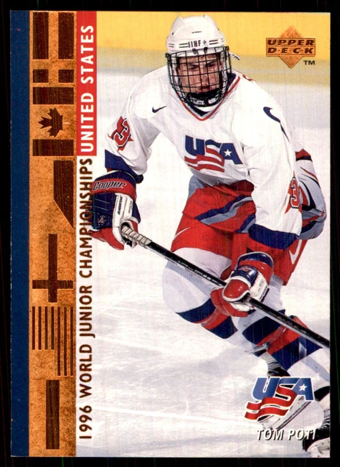 1995-96 Upper Deck Tom Poti USA #568 - Image 1 of 2