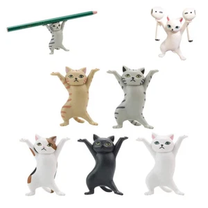 5PCS/SET Cute Dancing Cats Pen Holder AirPods Holder Desktop Decoration or Gift - Picture 1 of 10