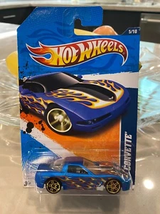 2011 Hot Wheels '97 CORVETTE #95 blue - Heat Fleet - 1:64 Scale - Picture 1 of 1