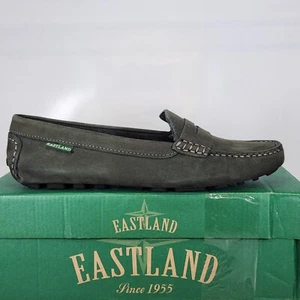 Size 7 - Eastland Patricia Moc Driving Loafer - Forest Green Nubuck - Womens - Picture 1 of 8