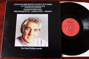CBS S 61685 BERNSTEIN CONDUCTS WEBER LP NM- ENGLAND (1976) DANCE OBERON EURYANTH - Picture 1 of 1