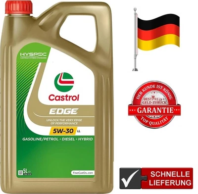 CASTROL 5 L EDGE 5W-30 LL MOTORÖL VW 504 free fast shipping. - Bild 1 von 3