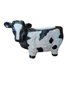 Scentsy Deja Moo Cow Rustic Farmhouse Wax Warmer Scentsy Black White  - Picture 1 of 6