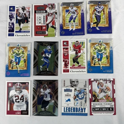 2020 Panini Chronicles Gridiron Select Score Contenders  Football 12 Card Lot - Image 1 of 4
