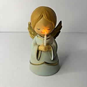 Vintage Angel in Blue with Light Up Candle Christmas/Holiday 1982-TESTED - Picture 1 of 7