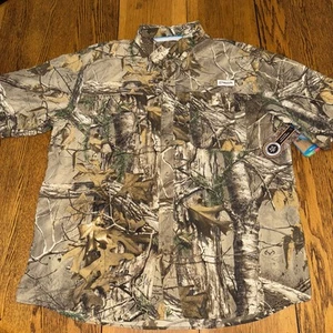 Magellan Fish Gear Shirt Mens XL Camouflage Angler Fit MagWick Realtree Xtra - Picture 1 of 6