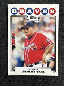 Bobby Cox #69 2008 Topps cantidad de béisbol Atlanta Braves - Imagen 1 de 2