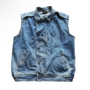 Wrangler Vintage Men’s Vest Sz M Denim 80s - Picture 1 of 7