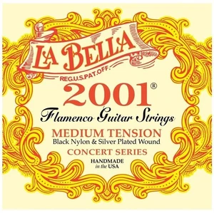 La Bella 2001 Medium Tension Silver Wound Concert Flamenco Guitar Strings - Picture 1 of 1