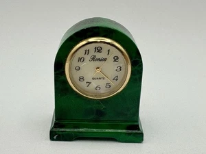 Vintage Ronica Miniatur Tischuhr mit Quarzwerk / neue Batterie / hält die Zeit - Bild 1 von 10