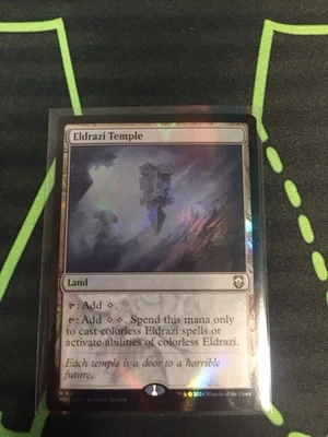MTG Magic The Gathering Eldrazi Temple Ripple Foil M3C Rare Colorless Land - Image 1 of 2