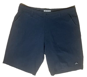 Rusty Hunter 11" Hybrid Shorts Gray Mens 36 Swim Surf Golf Zip Pocket - Picture 1 of 7