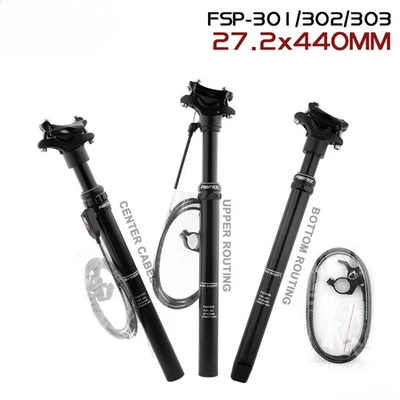 Tubo de asiento ajustable con cuentagotas para bicicleta de montaña 27,2/30,9/31,6/33,9 mm 440 mm Foto 1 de 4