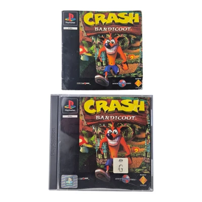 Crash Bandicoot PS1 (Sony PlayStation 1, 1996) AUS PAL - Black Label - Complete - Image 1 of 4