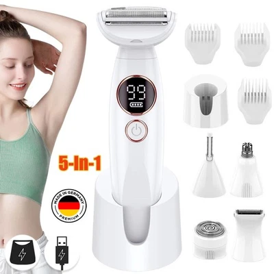 Elektrischer Rasierer 5-In-1 für Frauen Intimbereich Elektrischer Damenrasierer - Bild 1 von 4