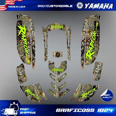 KIT CALCOMANÍAS GRÁFICAS COMPLETAS YAMAHA RAPTOR 660 660R ATV Foto 1 de 2