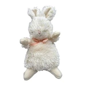 Bunnies By The Bay Crème Peach Bow Plush Bunny Stuffed Animal Animal Lovey 8” - Picture 1 of 6