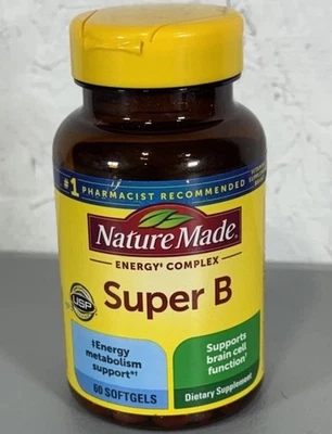 Complejo Energético Super B Nature Made / 60 Cápsulas Blandas ¡Nuevo! Foto 1 de 4