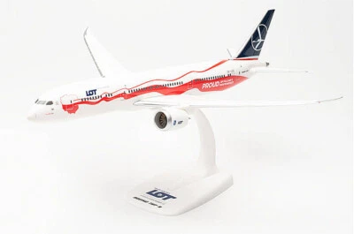 MODELLINO AEREO STATICO HERPA BOEING 787-9 LOT POLISH AIRLINES SCALA 1:200 - Immagine 1 di 4