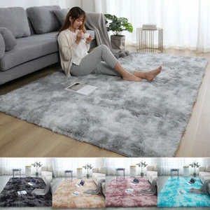 Shaggy Rug Hochflor Teppich Carpet Wohnzimmer Hochflor Fußboden Farbstoff Binden - Bild 1 von 9