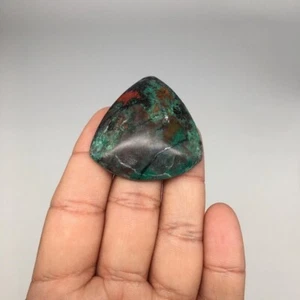 21.7g, 1.6"x1.6"x10mm Sonora Sunset Chrysocolla Cuprite Cabochon @Mexico,SC403 - Picture 1 of 8