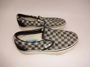 Vans schwarz weiß Optical Illusion UltraCush Slipper Schuhe Herren 6,5 Damen 8 - Bild 1 von 8