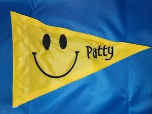 Personalized Triangle Smiley Face Safety Flag ATV Recumbent Trike JEEP - Picture 1 of 6