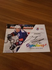 DEL2 2018-19 18-19 SIGNATURES Justin Cherry Heilbronner Falcon