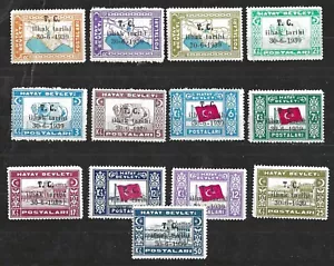 TURKEY HATAY SCOTT # 26-27 COMPLETE SET HINGED - Picture 1 of 1