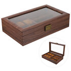  Jewelry Organizer Tray Retro Glasses Watch Wooden Box Collection