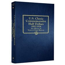 US Commemorative Halves Dollars I 1 Coin Collection Album 1892 1934 Whitman 4933