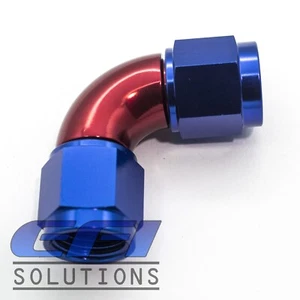90 Degree Full Flow Female Female Coupler / Joiner Fitting AN6 583-06 - Picture 1 of 1