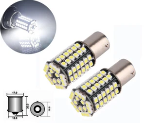 2 ud. 1156 BA15S 80 SMD LED Lámpara Bombilla Luz trasera Lámpara Mirador 12V DC Coche - Imagen 1 de 5