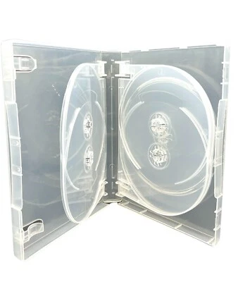 1 x 7 Disc CD DVD BLU RAY 27mm Clear DVD 7 Way Case for 7 Disc - Image 1 of 4
