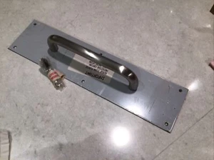 Commercial Industrial Stainless Door Pull Plate Handle 16” x4” - Picture 1 of 3