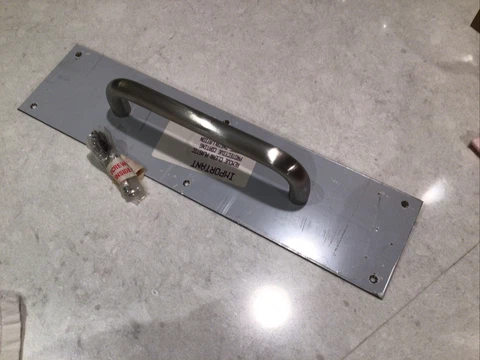 Commercial Industrial Stainless Door Pull Plate Handle 16” x4” Cover