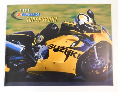 Folleto publicitario de ventas Suzuki Supersport Superbike 1999 OEM TL1000R GSXR750 600 NOS Foto 1 de 4