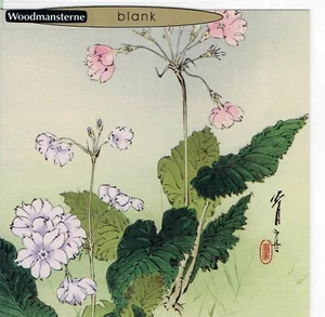 Small square Blank Greeting Card Oriental Bloom Design Any Occasion - Picture 1 of 2