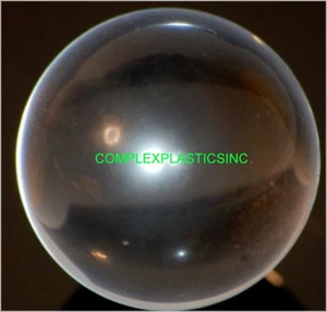 ACRYLIC BALL 4.0" CLEAR PLEXIGLAS CRYSTAL GAZING BALL JUGGLING FINIALS 5367-501 - Picture 1 of 1