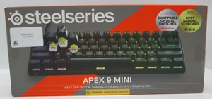 SteelSeries Apex 9 Mini HotSwap Optical Mini Keyboard 60% Wired Optipoint F2 - Picture 1 of 6