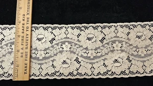 Vintage/Antique, Ecru, Cotton Insertion Lace, 5 Yards - Picture 1 of 2
