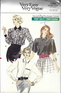 Very Easy Very VOGUE Pattern #7308-Misses Blouse in Sizes 12-14-16 - Picture 1 of 1
