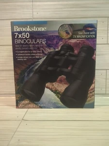 Brookstone Binoculars 7 x 50 Multi Purpose with Carrying Case Strap New - Picture 1 of 5