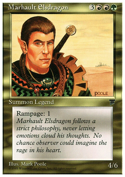 Magic the Gathering MTG Marhault Elsdragon (79) Chronicles   LP - Image 1 of 1