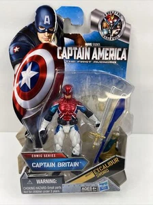 Captain Britain Action Figure Marvel Captain America Avenger Excalibur Sword 06 - Picture 1 of 8