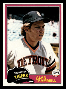 1981 Topps Alan Trammell  Detroit Tigers #709 NM-MINT Baseball Card