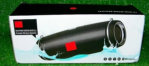 Leder Drum Mini 2+ Tragbarer Kabelloser Lautsprecher Rot Neu - Bild 1 von 3