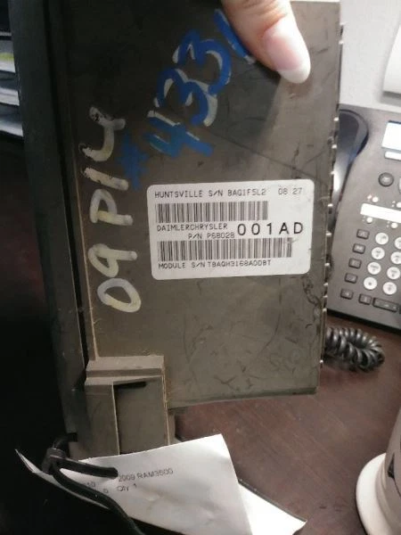 2009 DODGE RAM3500 TOTALLY INTEGRATED POWER MODULE (TIPM). PART NUMBER 68028001A - Image 1 of 1