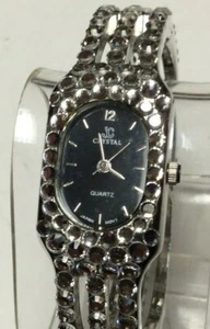 Nuevo Antiguo Stock JC Cristal Reloj Pulsera Mujer, Bonito Estrás Grande - L1203 - Imagen 1 de 12
